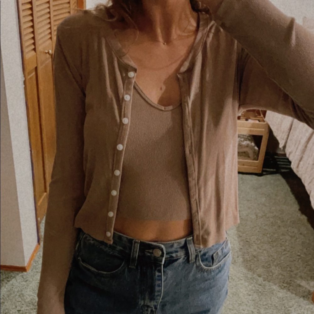 Abercrombie & Fitch tank top and cardigan set